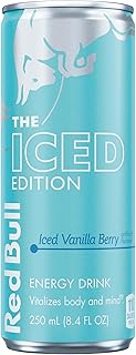 Red Bull Iced Edition Energy Drink, Iced Vanilla Berry, 8.4 fl.oz. can, with 80mg Caffeine, Taurine & B Vitamins