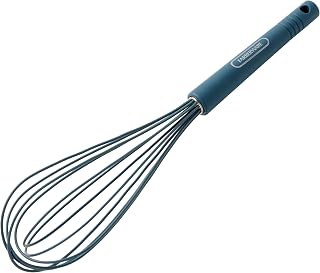 Farberware Pro Silicone Whisk, Orion Blue - Heat Resistant to 450F, Ergonomic Handle, Safe for Nonstick Cookware, Dishwasher Safe Kitchen Whisking Tool