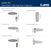 1248 Spring Assisted Hinge by Kason – Offset: Flush, Zinc, Silver, Model 1248-C000