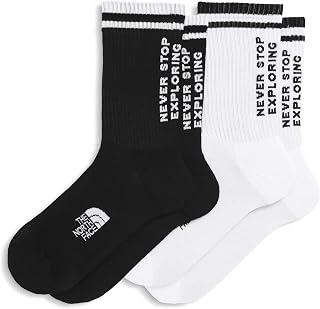 The North Face Everyday NSE Crew Sock | 2-pack Lightweight Socks for Men & Women With Comfortable Padding & Ergonomic Toe Box
