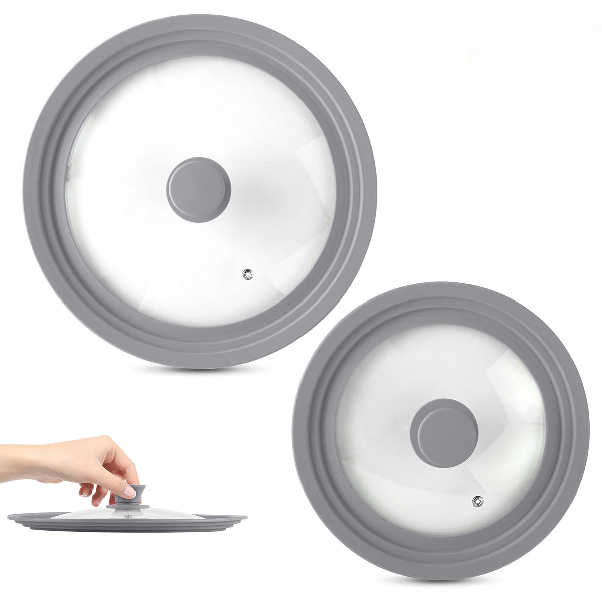 Modern Innovations Grey / 7 to 12 Inch / Modern Lids
