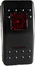 Race Sport RSRP12VR LED Rocker 12-Volt On/Off Switch - Red