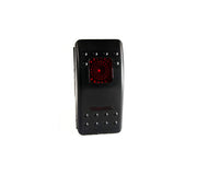 Race Sport LED Rocker 12-Volt On/Off Switch - Red by Race Sport Lighting – Red, Model RSRP12VR