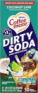 Nestle Coffee mate Liquid Coffee Creamer Singles, Dirty Soda Coconut Lime, 50 Ct Box