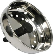 Winco Sink Strainer with Stopper, 3 .13-Inch | Traps food waste, Rust-resistant, Foodservice