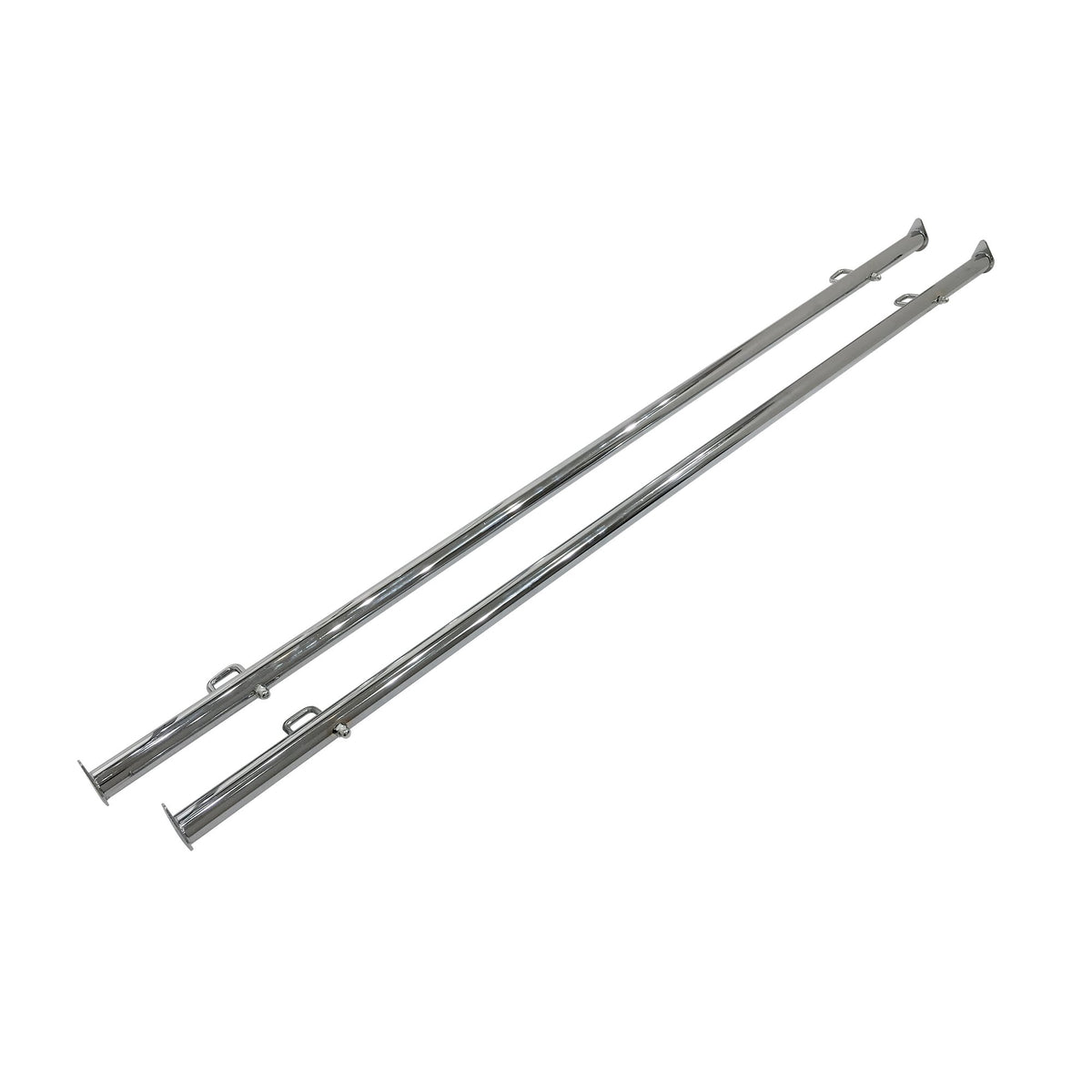 Clamp-On Hangrail for Double Bar Racks 60" (Pack of 2) by Econoco – 60", Metal, Multicolor, Pack of 2, Model KH2