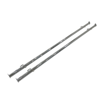 Clamp-On Hangrail for Double Bar Racks 60" (Pack of 2) by Econoco – 60", Metal, Multicolor, Pack of 2, Model KH2