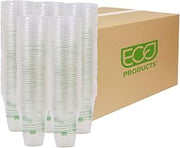 ECO PRODUCTS GreenStripe Clear Disposable Cold Cups, 12 oz, 1000 Count