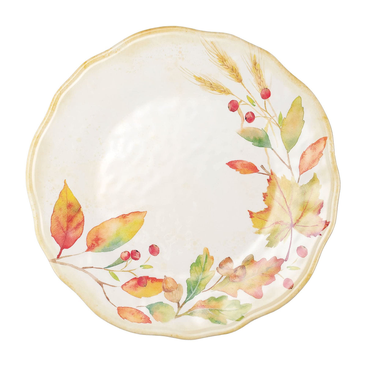 UP Melamine Dinnerware Set, 16 Piece Pumpkin Design, Service for 4, Orange