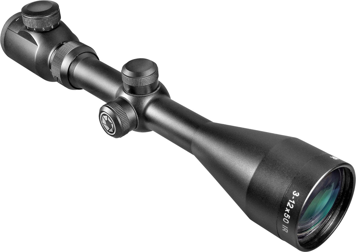 New Rifle Scope Illuminated Red 30/30 Reticle Scope (3-12x 50mm) by Barska – Aluminum, Black, Model AC10056