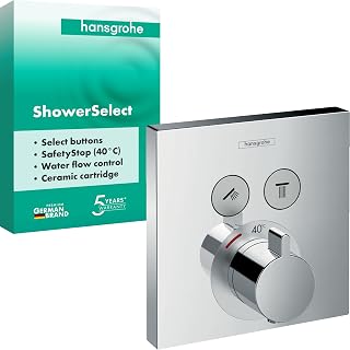Colour Set ERSE Window for Flush-Mounted Thermostat 2Users Chrome, 15763000 by Hansgrohe