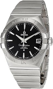 Omega Constellation Co-Axial Stainless Steel Automatic Mens Watch Black Dial Date 123.10.38.21.01.001