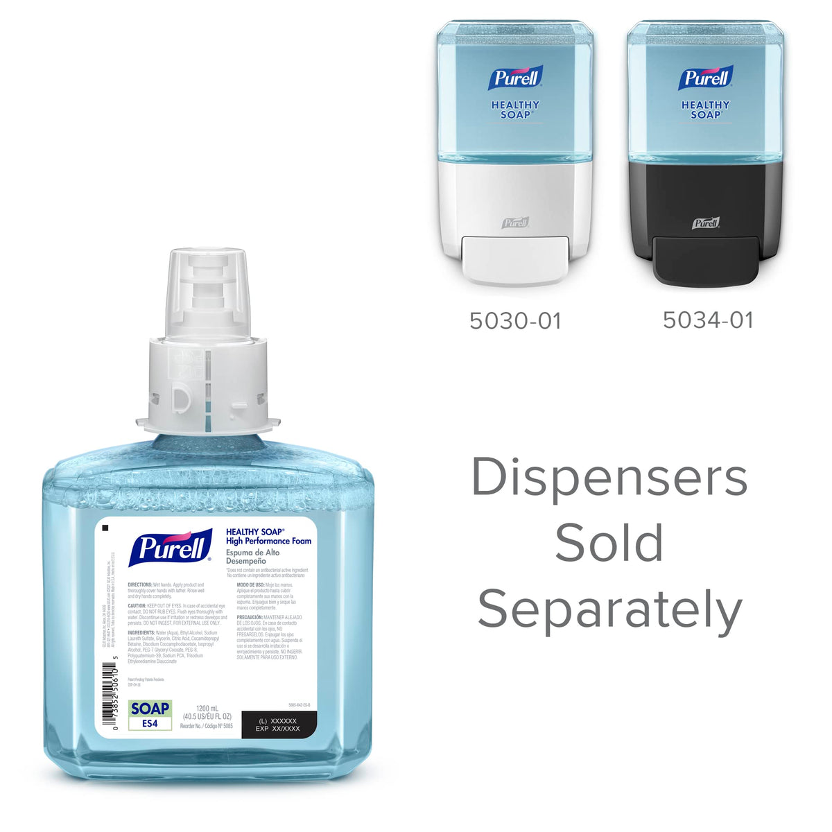 Purell Clear / 40.6 Fl Oz (Pack of 2) / Fragrance Free Hand Sanitizers