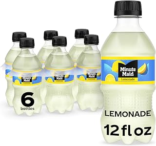 Minute Maid Lemonade Bottles, 12 fl oz, 6 Pack | Made with real lemon juice from concentrate
