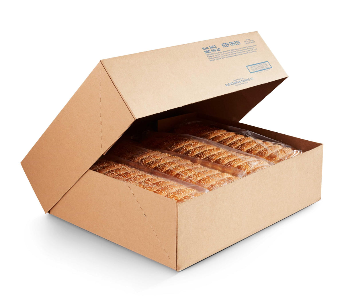 BBQ Sesame Bread Loaves -- 8 per case. by Klosterman – 8 Count (Pack of 1), Pack of 8