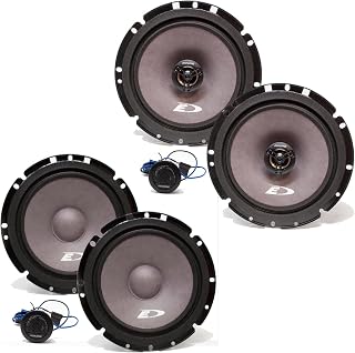 Alpine SXE-1751S 6.5" Component Speakers with Alpine SXE-1726S 6.5" Coax Speakers