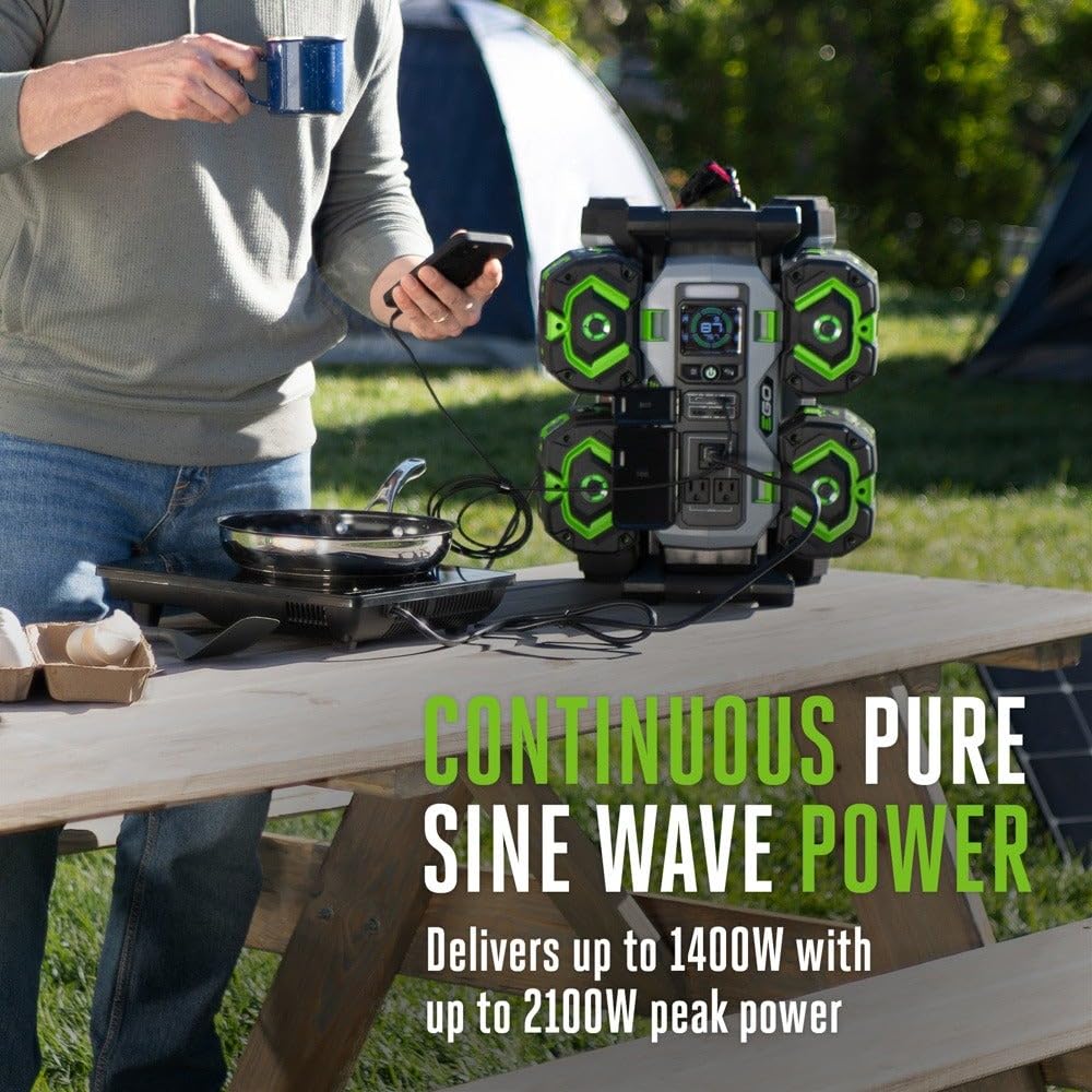 EGO Power+ 1400W w/(2) 6.0Ah Batteries / 1 Generators