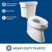Bemis White / Elongated (Pack of 2) / Elongated,Open Front Toilet Seats