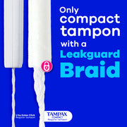 Compact Pearl Tampons Multipack by Tampax – Regular/Super, Rayon, Model P_16564