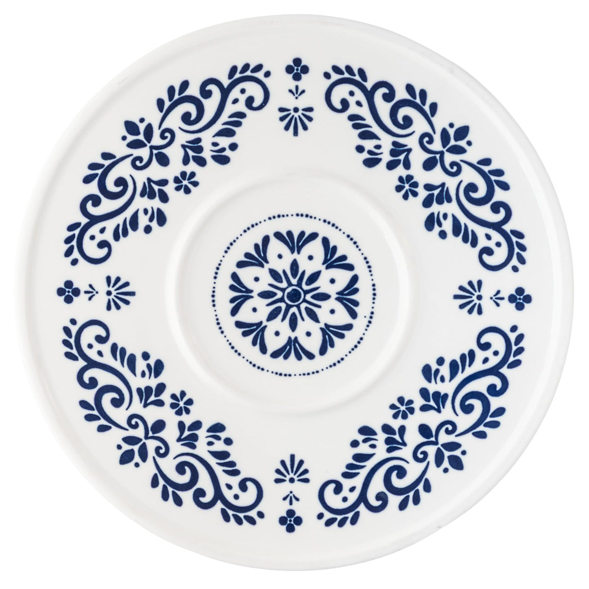 Talavera Serveware (Multiway Server - Chip & Dip/Cake Stand) by 10 Strawberry Street – Multiway Server - Chip & Dip/Cake Stand, Ceramic, Talavera Blue, Model TAL-SERVE
