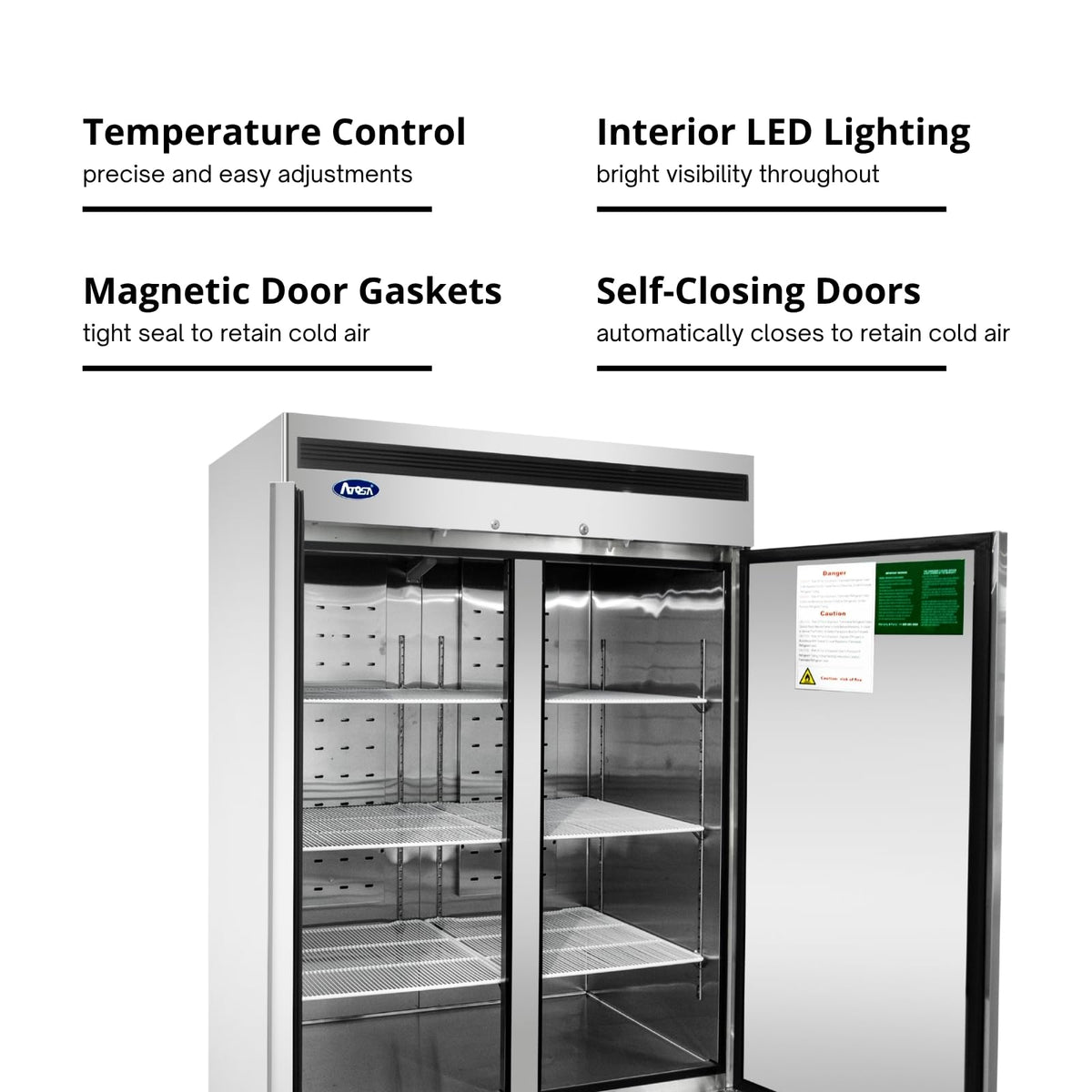Atosa 43.8 cu. ft. / Stainless Steel / 43.8 cubic_feet Freezers