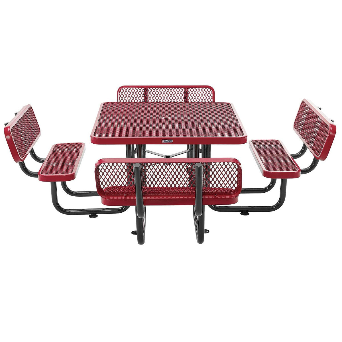 Global Industrial Red / Onesize / Industrial Picnic Tables
