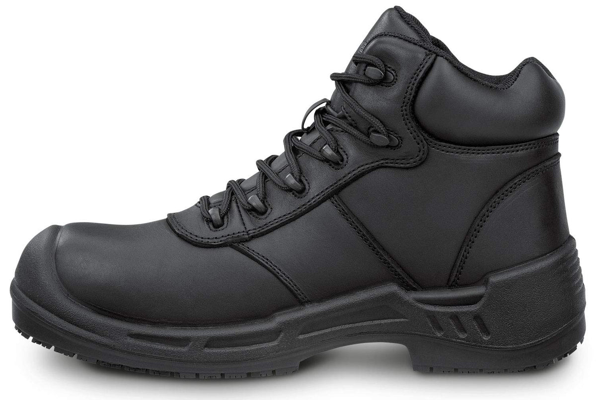 Mens 6 Black MaxTRAX Composite Toe WP SRO Boot 12.0 M by SR Max – 12, Leather, Black, Model Lewiston