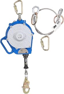 3M DBI-SALA Sealed-Blok 3-Way Retrieval Self-Retracting Lifeline 3400149, Stainless Steel Cable, Snap Hook, 50 ft, Class 1