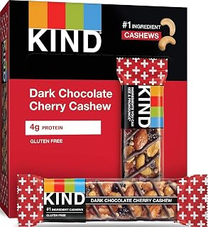 KIND Plus Dark Chocolate Cherry Cashew, 16.8 Oz (Pack Of 12)