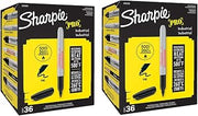 Sharpie Industrial Permanent Marker, Fine Bullet Tip, Black (72)