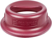 San Jamar KA4400 44 Gallon Red Round Tableware Retriever Trash Can Lid