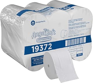 19372 Compact Coreless 2-Ply Recycled Toilet Paper by GP PRO (Georgia-Pacific), White, 1,125 Sheets Per Roll, 18 Rolls Per Case