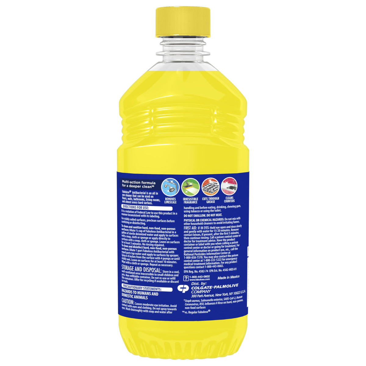 Antibacterial Multi-Purpose Cleaner by Fabuloso – 16.9 Fl Oz (Pack of 1), Model MX07179A
