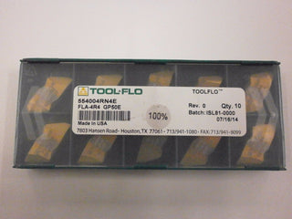 10pc) ToolFlo Top Notch Carbide Acme Threading Inserts NA 4R4 GP50C by Tool Flo – Carbide, Pack of 10, Model FLA 4R4 GP50