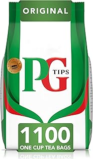 PG Tips One Cup Original Tea Bags (Pack of 1, Total 1100 Tea Bags)