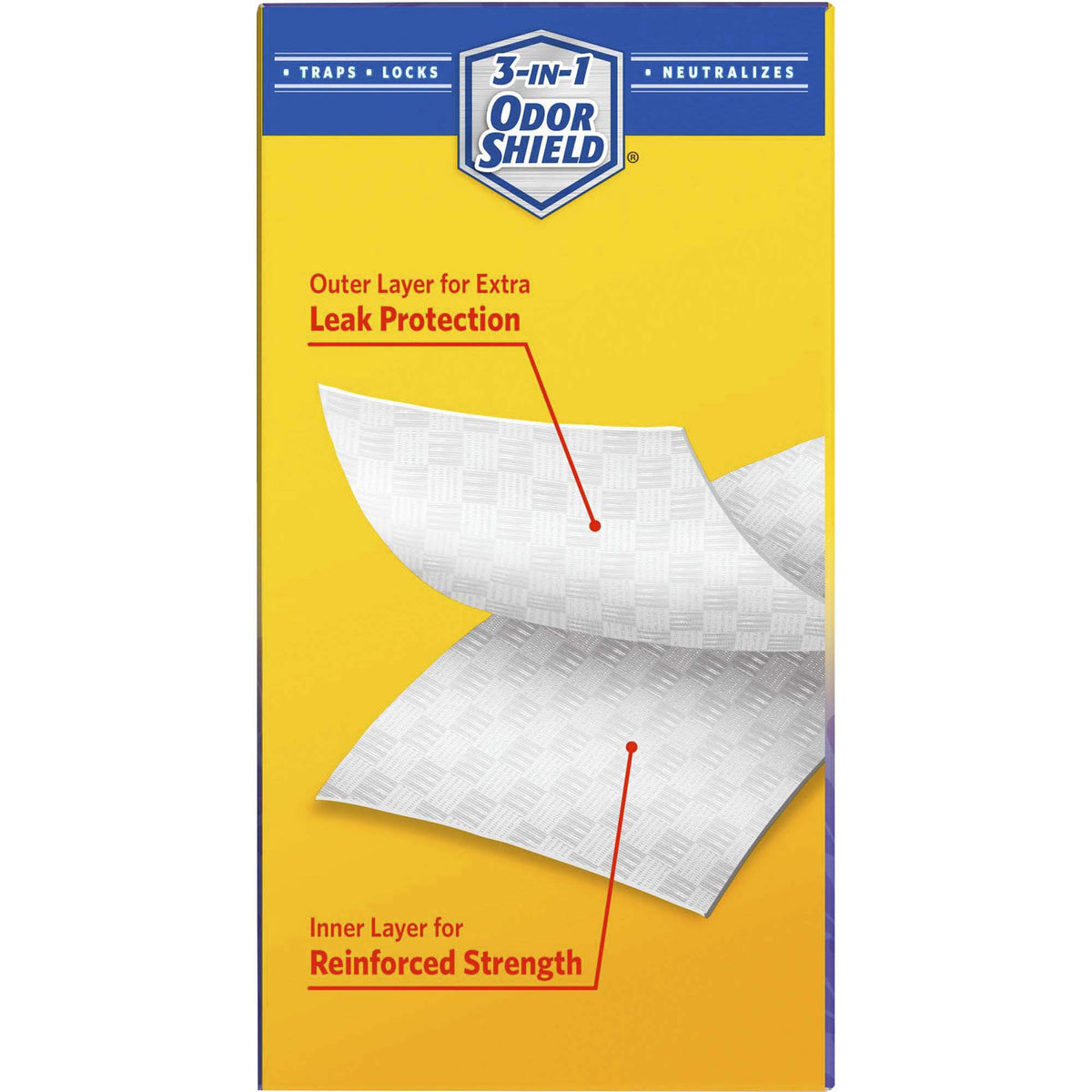 OdorShield Tall Kitchen Drawstring Trash Bags by Glad – 13 gallons, Plastic, White, Pack of 240, Model 78902CT