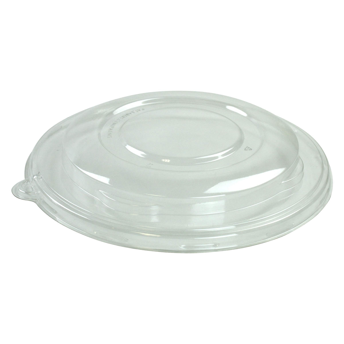 Clear High Dome Lid for by Sabert – 48.0 ounces, Polyethylene Terephthalate, Clear, Model 5112090D300