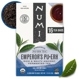 Organic Emperor’s Pu-erh Tea by Numi – 16 Count (Pack of 1), Brown, Model NUM10350
