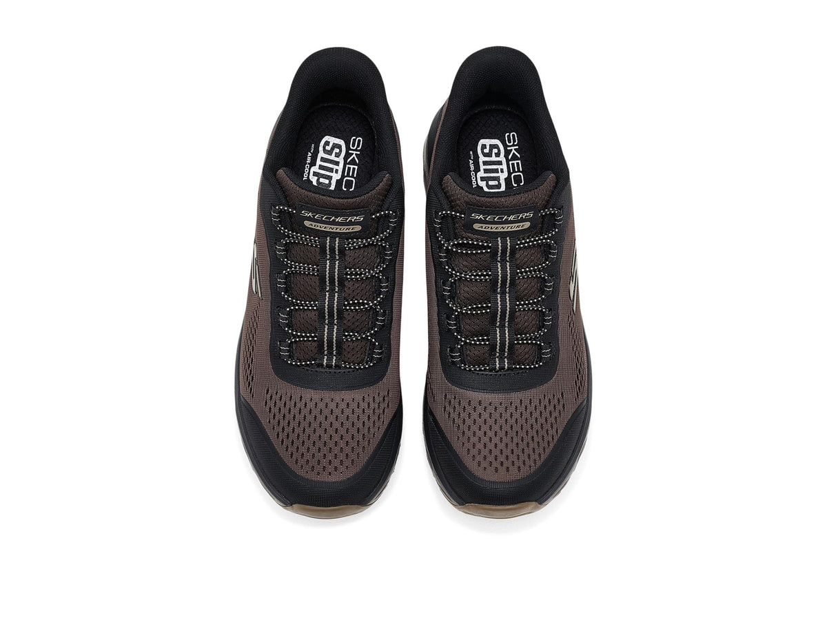 Men's Glide-Step Sole Hands Free Slip-in by Skechers – Mesh, Brown/Black, Model 237812W