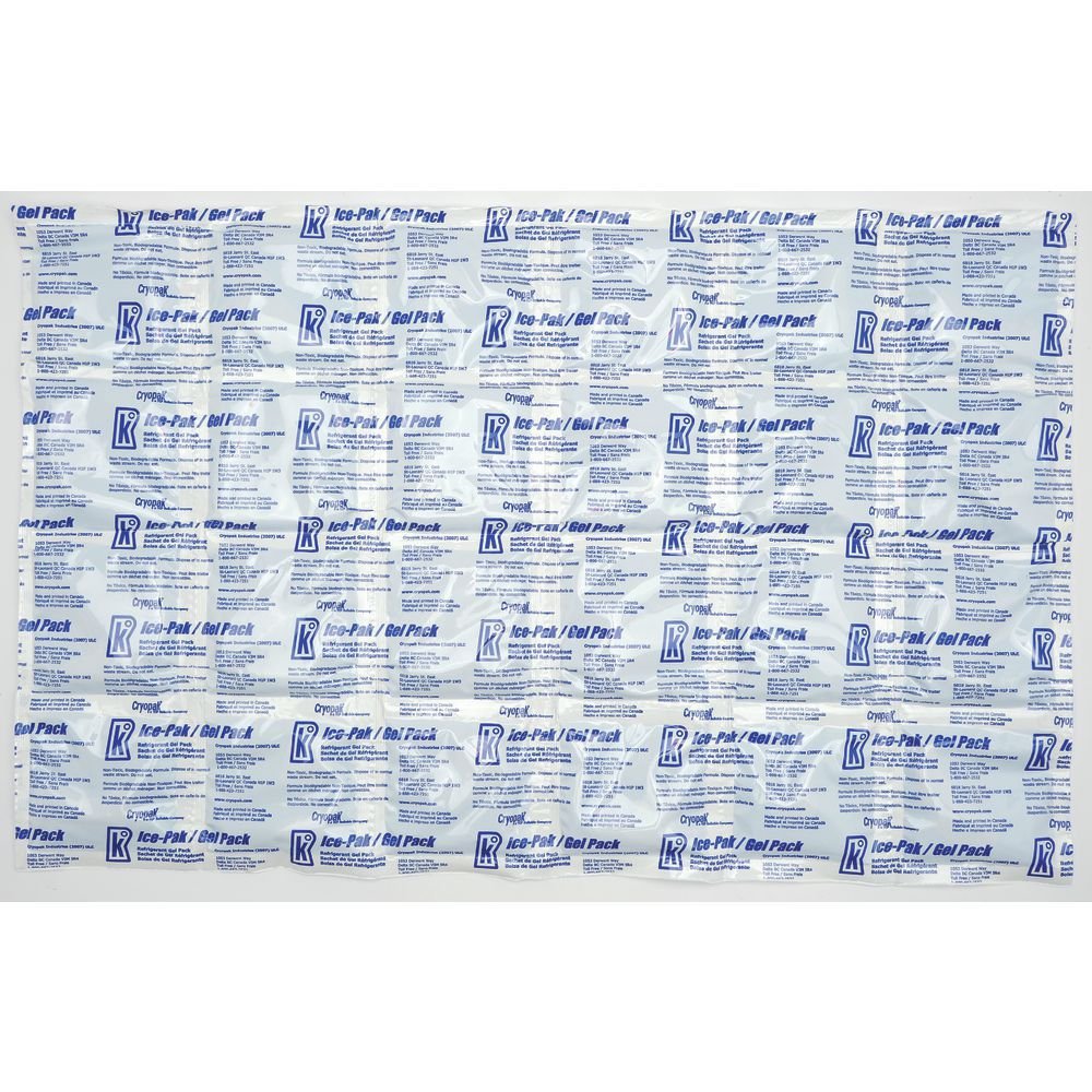 Cryopak Reusable Gel Ice Pack Large - 14" L X 21 1/2" W 15 Per Case by CRYOPAK IND – Large, Gel, White, Pack of 15, Model 83569
