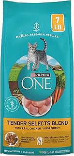 Purina ONE Tender Selects Dry Cat Food, Chicken, 7 lb Bag