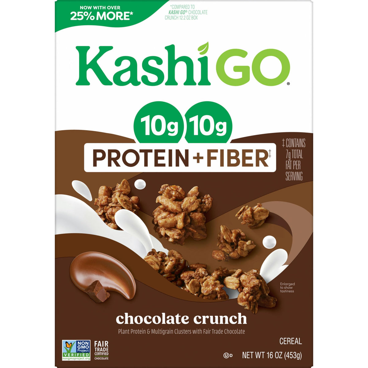 GO Protein Cereal by Kashi – 16 Ounce (Pack of 4), Pack of 4, Model 00018627115823