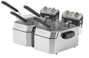 Waring Silver / 120-volt / Double Electric Deep Fryer Food Processors