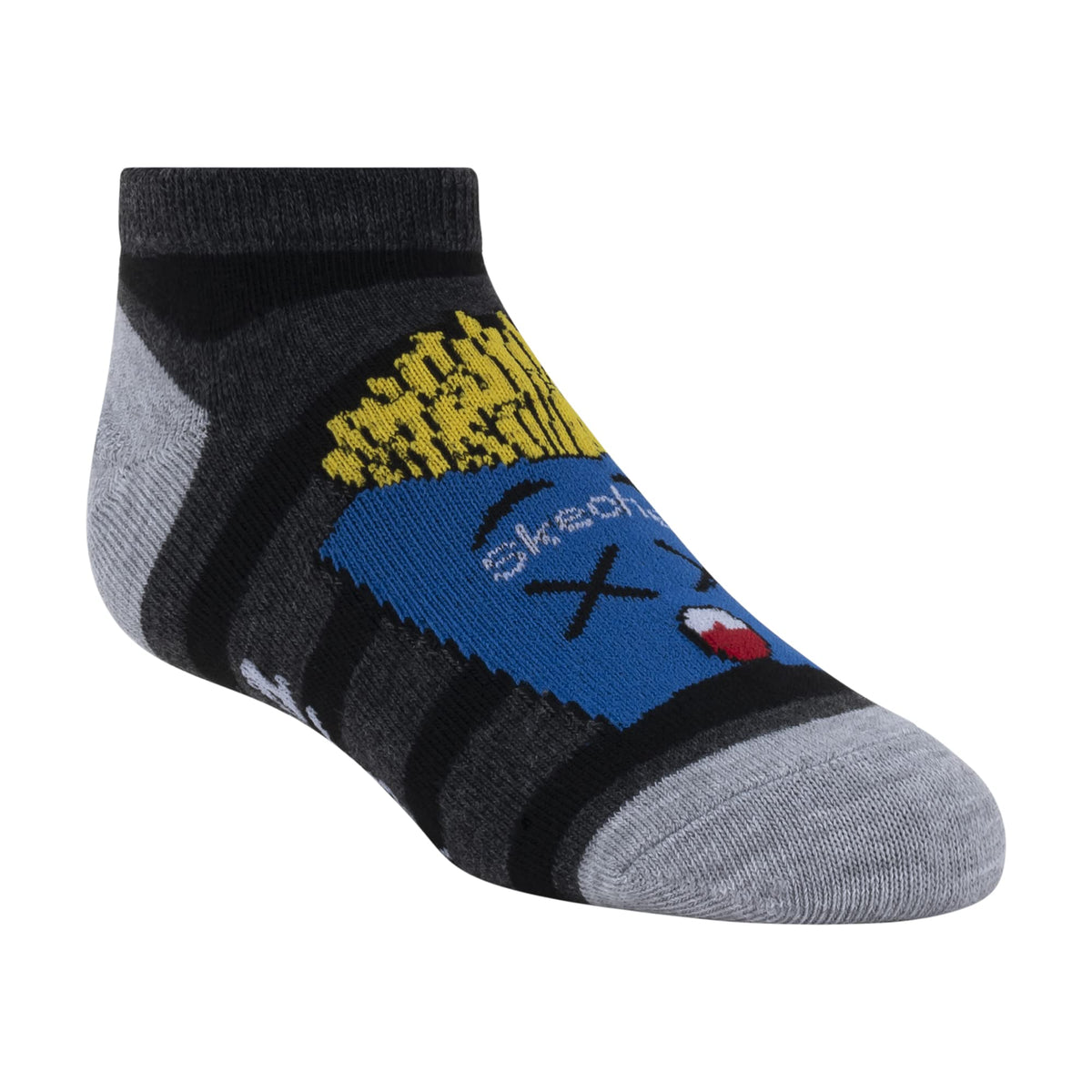 Boys' 6 Pack Low Cut Socks by Skechers – Blend, Steel Grey/Cool Grey, Model S110986