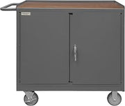 Durham 3113-TH-95 Mobile Bench Cabinet, Hard Board top