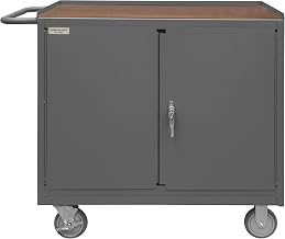 Durham 3113-TH-95 Mobile Bench Cabinet, Hard Board top
