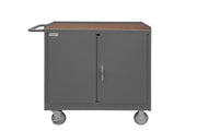 Mobile Bench Cabinet by Durham – Alloy Steel, Grey, Model 3113-TH-95