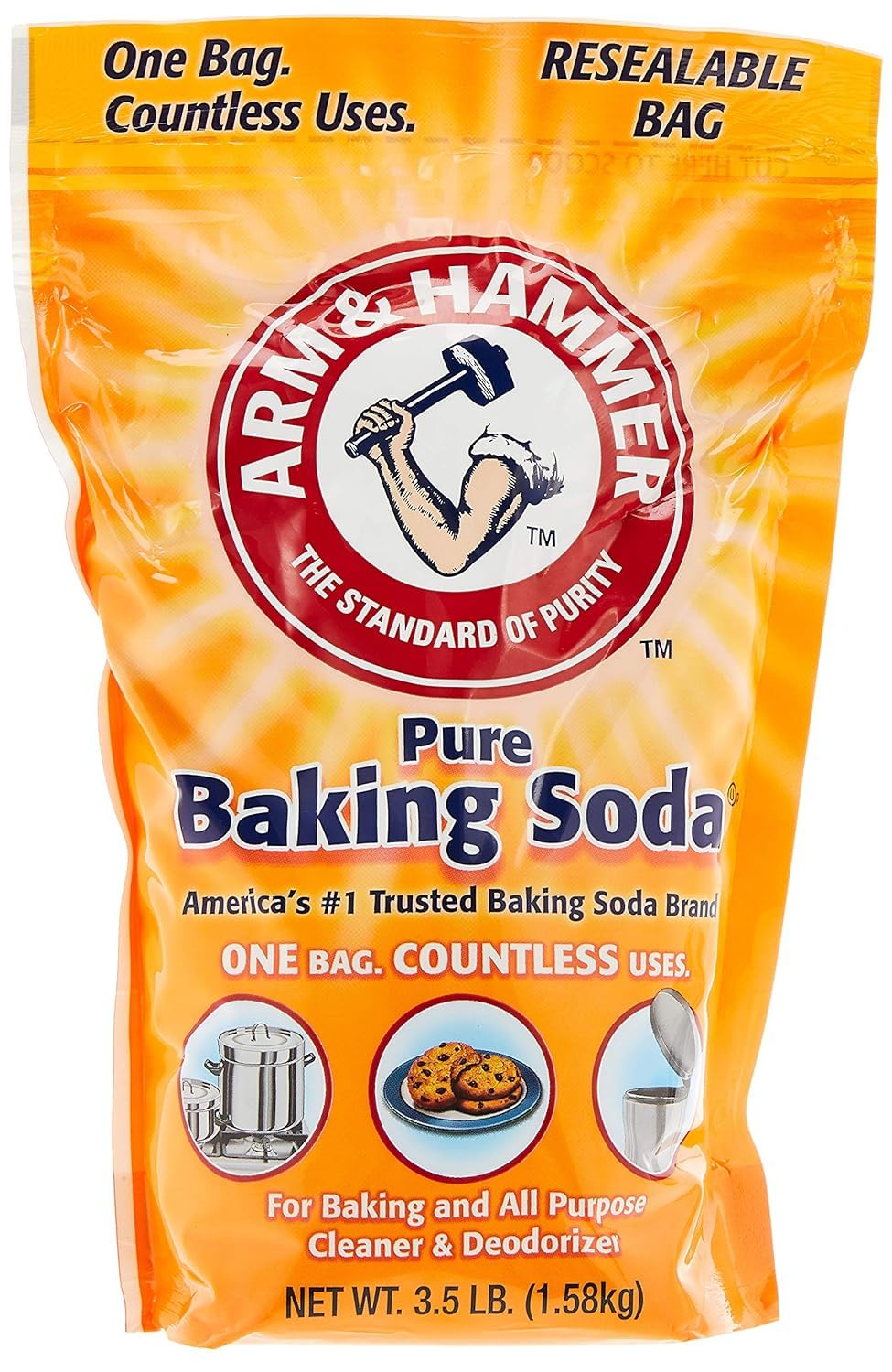ARM & HAMMER 56 Ounce (Pack of 1) / White / 1 Baking Soda
