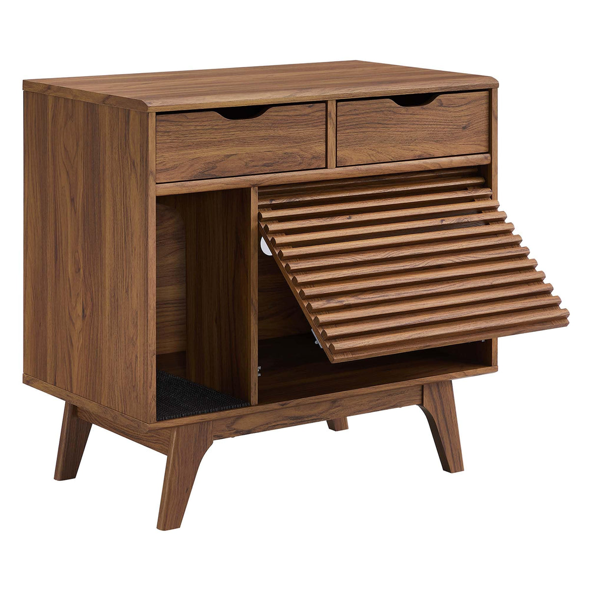 Render Cat Cabinet by Modway – 31.5 inches x 18 inches x 31 inches, Wood, Walnut, Model EEI-6796-WAL