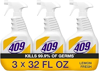 Formula 409 Multi-Surface Cleaner, Spray Bottle, Lemon Fresh, 32 Fluid Ounces, Pack of 3